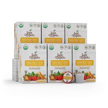 Super Organics Energy Boost 커피 브루 컵 슈퍼푸드 및 프로바이오틱스 포함 큐리그 K컵 호환 에너자이징 스태미나 미디엄 로스트 USDA 인증 유기농 비건 GM, 10 Count (Pack of 6)_Energy Bo