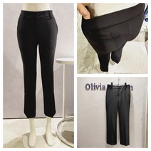 올리비아로렌 모던한 뒷밴딩 봄가을 붓컷 부츠컷 스판 팬츠 슬랙스 nc청주점 vopdlxf7421