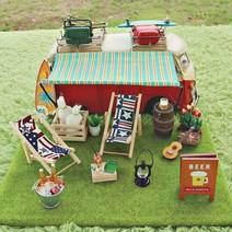 위미유 캠핑 미니어처 장식 소품 미니어쳐 홈 감성 인테리어, 04. 캠핑카라반