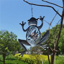 금속 정원 중공 새겨진 개구리 장식 개구리 벽 예술 동상 실내 장식 홈 장식 벽 장식 개구리 인형, 한개옵션0