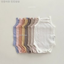 피카부 퐁퐁 민소매 수트(단품) 8컬러 유아 아기옷 바디수트 실내복 잠옷