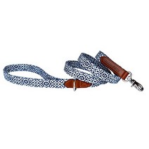 OLLIN PETS Essential Classic Genuine Leather and Elegance Textile Pet Leashes Medium Standard Dog, 1, Leather & Textile