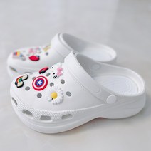 여성용 경량 통굽 어글리 키높이 슬리퍼 샌들 펌핑