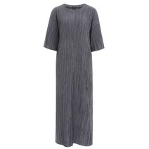 샵앤 모던 국산 플리츠 라운드 5부 롱 일자원피스 ARA WDR 0732 다크그레이