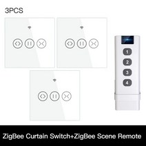 보일러 온도조절기 각방 난방 ZigBee-RF 스마트 터치 커튼 롤러 블라인드 Tuya 앱 무선 제어 릴레이 상태, 11 3 EU and Scene, 11 3 EU and Scene