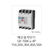 [서울산전주식회사] 산업용 배선용차단기 SB-104Ca 4P30A 14kA 경제형 차단기 MCCB 서울산전배선차단기