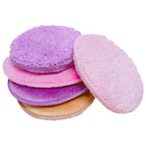 CMCOSMETIC 극세사 해면 피부과 클렌징 해면, 도톰파스텔퍼플, 1개