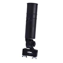 SJSHOP 골프 클럽 트롤리 카트 유모차 용 2x 조정 가능한 우산 홀더 스탠드, 24x4.7cm, 플라스틱, 검정