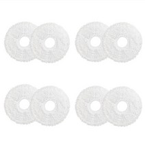 로봇청소기 ecovacs deebot x1 터보 옴니 부품 hepa filter main side brush mop pad Dustbag 로봇 진공 청소기 스페어 액세서리, 걸레 패드 8pc
