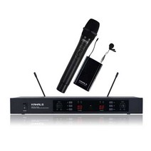 KANALS 카날스 BK-8200 2채널 무선마이크 공연용 행사용 교회용 보컬용 강의용 마이크 2개, 핀마이크+헤드셋마이크