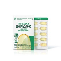 메디로그 퓨어맥스 1000 초임계 알티지 비건 오메가3 60캡슐 1개, 단품