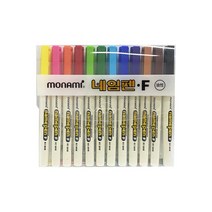 모나미 네임펜 F 12색 세트 유성마카 사인펜 준비물, 단품