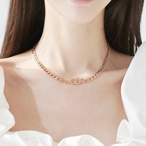 노이드비 써지컬스틸 알파벳 이니셜 CD 체인 초커 목걸이