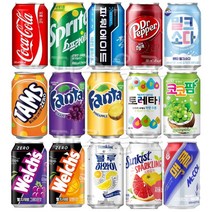 코카콜라 [뚱캔박스세트]버라이어티B세트 뚱캔15캔 럭키박스 + 사은품 이디야마일드 2T, 15캔, 340ml