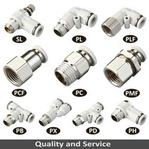 퀵커플러 공압 피팅 파이프 커넥터 흰색 호스 1/4 1/2 6mm 8mm BSP 스레드 퀵 커플 링 에어 튜브, [10] 8-02 (8mm-1l4), [07] PX, 10 8-02 (8mm-1l4)_07 PX