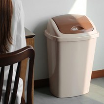 매장 업소용 대용량 휴지통 분리수거함 커피숍 비닐류 대형매장 분리배출 탕비실 캔류, 1개, 국민 스윙 휴지통 80L