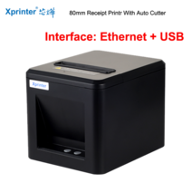 XPRINTER 송장 프린터 택배 라벨기 라벨 출력기 프린터기 xprinter usb이더넷usb 및 이더넷 주방 가 있는 자동 커터 pos 가 있는 새로운 도착 80mm 영수증, 이더넷과 USB, 1-나는 플러그