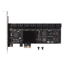 확장 카드 마이닝 라이저 SATA PCIe 어댑터 10 14 16 20 포트 6Gbps 3.0-PCI Express 3.0 컨트롤러 LINUX, 03 16 Port