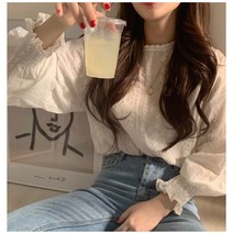 엔젤 자수레이스블라우스