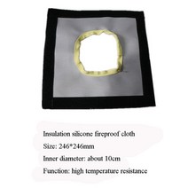텐트 홀잭 뜨거운 텐트 스토브 잭 절연 실리콘 굴뚝 구멍 용광로 파이프 창 내화 패드 캠핑 천 내화 벤트 2525cm, 사진에 따라