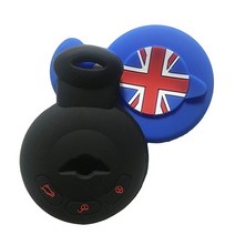 호환 자동차 키 커버 케이스 Bmw 미니 쿠퍼 S 로드스터 R55 R56 R57 R58 R59 원 스마트 체인, 01 black red