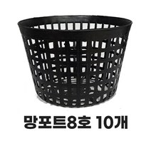 모두다 플라스틱 플분 분갈이 육묘 키우기 모종화분 망포트 8호 10개