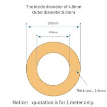 1meter kamoer 연동 펌프 튜브 Saint-gobain 호스 튜브의 pharmed bpt 튜브 파이프 높은 내화학성 펌프 튜브, 4.8mm 및 8.0mm