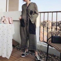 스즈키 그레이 청 점프수트