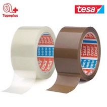 tesa 64014 조용한 박스테이프 66M 소음감소 OPP 포장, 투명, 1개