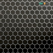 타일시트지 보닥타일 허니컴 다크그레이 부엌타일 친환경 셀프 욕실 포세린 접착식 아트월, 허니컴 다크그레이(HCW02), 1장(24.5x24.5cm)