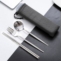 마할로몰 퓨어키친 휴대용 수저포크세트 도시락수저케이스 휴대용수저세트