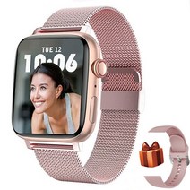 스마트워치 골프 시계 미 워치 수영 에디션 에어 기어핏 4lte 위치추적 fitbit 밴드 티렉스 프로 시계폰 gejian 2022 new smart watch call 스마트, 핑크-1