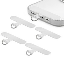 네츄럴파크 스마트폰 TPU 컬러 태그홀더 5P 손목 스트랩 걸이 줄 행온택, 투명, 5개