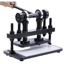 수동 톰슨기 도무송기계 가죽 슬리터 컷팅기 펀칭, 260x.120mm  스트로크 12mm