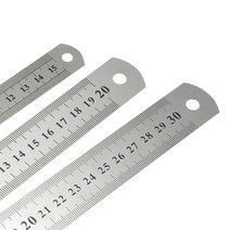 스틸자 스텐 쇠 자 철자 측정용 눈금자 15 20 30(cm), 1스틸자-15cm