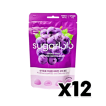 슈가로로 무설탕비타민구미 포도, 12개, 45g