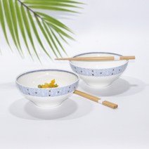 한국도자기 본차이나 므아레 소면기 젓가락 2인 세트