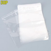 투명 비닐 지퍼 백 50p 폴리백 PE 소분 비닐백 비닐팩