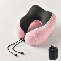 휴대용 프리미엄 목베개 기내용 목쿠션 + 파우치