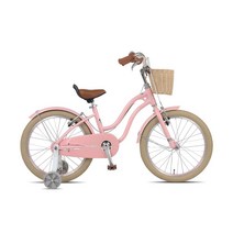소니아 밍키 알루미늄 클래식 아동자전거 완조립, 16인치 베이지
