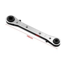 에어렌치 에어컨 냉동 수리 공구용 더블 헤드 래칫 렌치 3/16 quot1/4quot 5/16 quot3/8quot, 기본