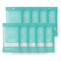 NatureScent 네이처센트 100% 순면 일회용 타월&바디타월, 화이트, 10개