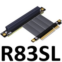 그래픽카드 채굴 Adt 저렴한 표준 pci-e x8-x16 연장 케이블 어댑터 pcie 라이저 8x 16x rtx 3060 그래픽 멀티 카드 1u2u 마이닝 익스텐더, 1m, r83sl