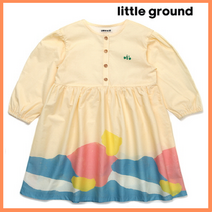 [리틀그라운드8] 데님인더박스(73121-400-02)6부풍경우븐원피스 아동원피스 기본치마 봄신상 데일리룩 선물