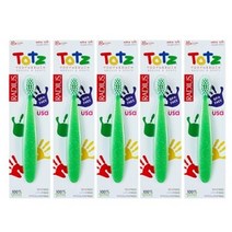 래디어스 토츠 유아칫솔, 그린, 5개