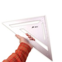 12인치 알루미늄 삼각자 30cm 눈금자 목공자 직각자 S, 12인치 알루미늄 삼각자 30cm 눈