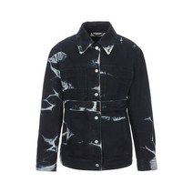 22FW DRIES VAN NOTEN 드리스반노튼 블리치 데님 셔츠 블랙 0105105430