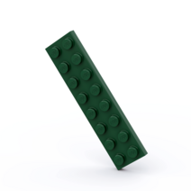 LEGO 레고 3034 2x8 베이직 블럭 부품 파트 브릭 세트, 다크그린11개