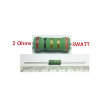 저항 리드형 2 Ohms 3W 2옴3와트 3개 1묶음, 1개