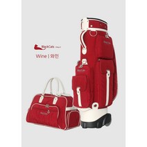 블랙캣츠 명품 골프백 휠캐디백 바퀴형 경량 남성 여성 골프백세트, 와인
